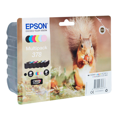 Artikelbild 2 für EPSON 378/T37884 schwarz, cyan, magenta, gelb, light cyan, light magenta Druckerpatronen, 6er-Set, Artikelnummer 432942