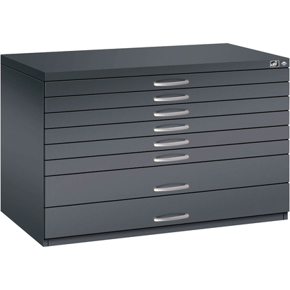 Artikelbild 3 für CP 7100 Planschrank schwarzgrau 8 Schubladen 110,0 x 76,5 x 76,0 cm, Artikelnummer 682000
