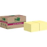 Artikelbild 1 für Post-it® Super Sticky Recycling Notes Haftnotizen extrastark gelb, 12 Blöcke, Artikelnummer 866929