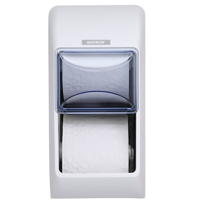 Artikelbild 3 für KATRIN Toilettenpapierspender 92384 weiß Kunststoff, Artikelnummer 865263