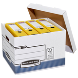 Artikelbild 1 für 10 Bankers Box Archivboxen weiß/blau 33,5 x 40,4 x 29,2 cm, Artikelnummer 936609