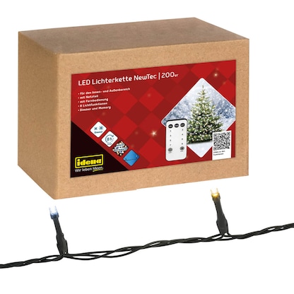 Artikelbild für Idena NewTec 200er LED Lichterkette grün 27,9 m, Artikelnummer 761686