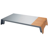 Artikelbild 1 für SIGEL Monitorständer Smartstyle USB silber/holzfarben, Artikelnummer 926782