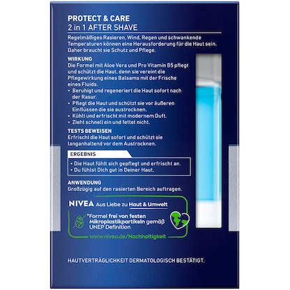 Artikelbild 4 für NIVEA MEN PROTECT & CARE 2 in 1 After Shave Balsam 100,0 ml, Artikelnummer 577688
