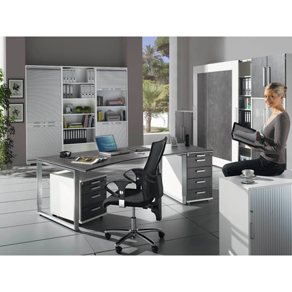 Artikelbild 7 für röhr Schiebetürenschrank Imperia, 194-1A4-9010-65-F1 weiß, quarzit 5 Fachböden 160,0 x 40,0 x 218,5 cm, Artikelnummer 186445