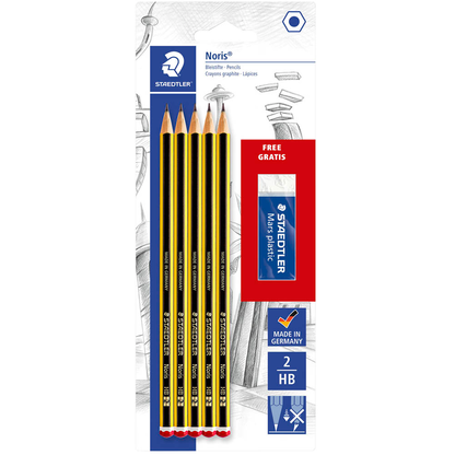 Artikelbild für STAEDTLER Noris® 120 Bleistifte HB schwarz/gelb, 1 Set, Artikelnummer 718112