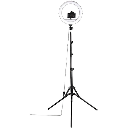 Artikelbild 2 für hama SpotLight Steady 120 II LED-Ringlicht mit Stativ schwarz 10 Watt, Artikelnummer 825792