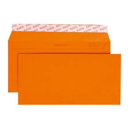 Artikelbild für ELCO Briefumschläge Color DIN lang ohne Fenster orange haftklebend 250 St., Artikelnummer 288967