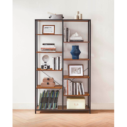 Artikelbild 3 für VASAGLE Bücherregal braun, schwarz 100,0 x 30,0 x 170,0 cm, Artikelnummer 289498