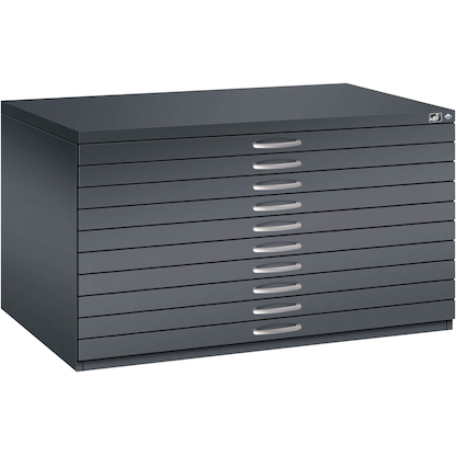 Artikelbild 3 für CP 7200 Planschrank schwarzgrau 10 Schubladen 135,0 x 96,0 x 76,0 cm, Artikelnummer 682056