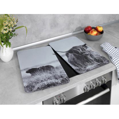 Artikelbild 5 für WENKO Herdabdeckplatten Highland Cattle schwarz, 2 St., Artikelnummer 665533