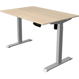 Artikelbild 1 für Kerkmann Move 1 elektrisch höhenverstellbarer Schreibtisch ahorn rechteckig, T-Fuß-Gestell silber 120,0 x 80,0 cm, Artikelnummer 287652