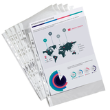 Artikelbild 1 für 100 DURABLE Prospekthüllen DIN A4 glasklar glatt 0,048 mm, Artikelnummer 131185