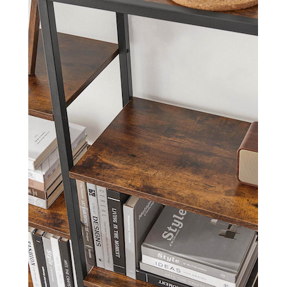 Artikelbild 8 für VASAGLE Bücherregal braun, schwarz 100,0 x 30,0 x 170,0 cm, Artikelnummer 289498