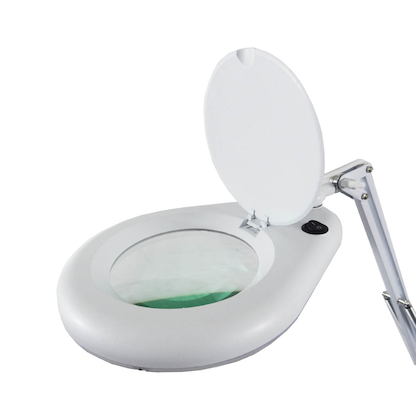 Artikelbild 2 für unilux ZOOM Lupenleuchte weiß 7,7 W mit Tischklemme, Artikelnummer 509769