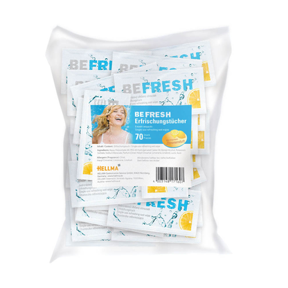 Artikelbild 3 für HELLMA Feuchttücher BE FRESH 1-lagig weiß, 70 Tücher, Artikelnummer 373915