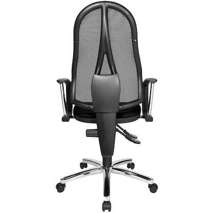 Artikelbild 5 für Topstar Bürostuhl Point 60 Netz Plus, G200 Stoff schwarz, Gestell chrom, Artikelnummer 383109