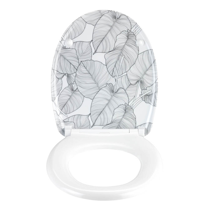 Artikelbild 2 für WENKO WC-Sitz mit Absenkautomatik Samoa weiß, grau, Artikelnummer 816361