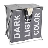 Artikelbild 1 für WENKO Wäschesortierer Trio Top grau, Artikelnummer 530091