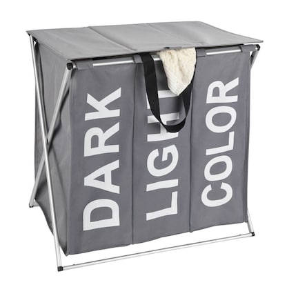 Artikelbild 7 für WENKO Wäschesortierer Trio Top grau, Artikelnummer 530091