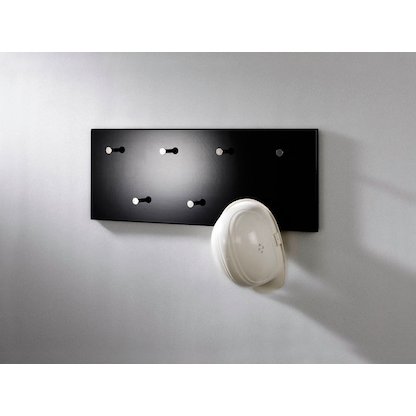 Artikelbild 3 für HAKU Möbel Wandgarderobe 42590 schwarz Holz 7 Haken 80,0 x 30,0 cm, Artikelnummer 552473