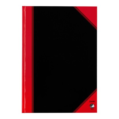 Artikelbild 5 für Bantex Notizbuch Chinakladde DIN A4 kariert, schwarz/rot Hardcover 192 Seiten, Artikelnummer 429314