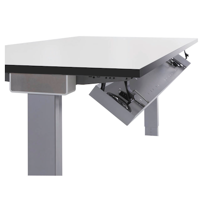 Artikelbild 6 für mauser varitos.c elektrisch höhenverstellbarer Schreibtisch ahorn, alu rechteckig, C-Fuß-Gestell alu 160,0 x 80,0 cm, Artikelnummer 272745