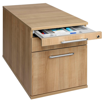 Artikelbild 7 für HAMMERBACHER Solid Rollcontainer nussbaum 3 Auszüge 42,8 x 80,0 x 51,2 cm, Artikelnummer 293579