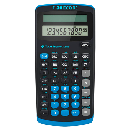 Artikelbild 4 für TEXAS INSTRUMENTS TI-30 ECO RS Wissenschaftlicher Taschenrechner schwarz/blau, Artikelnummer 735852