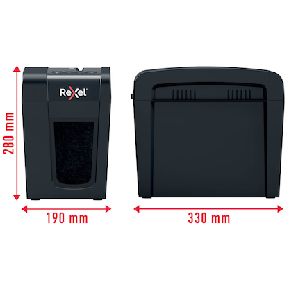 Artikelbild 5 für Rexel Secure X6-SL Aktenvernichter mit Partikelschnitt P-4, 4 x 40 mm, bis 6 Blatt, schwarz, Artikelnummer 437253