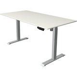 Artikelbild 1 für Kerkmann Move 1 elektrisch höhenverstellbarer Schreibtisch weiß rechteckig, T-Fuß-Gestell silber 160,0 x 80,0 cm, Artikelnummer 287687