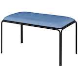 Artikelbild 1 für meet powered by PAPERFLOW Sitzbänke BISTRO BBISX2V.06 blau Stoff 90,0 cm, 2 St., Artikelnummer 230217