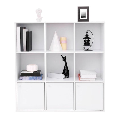 Artikelbild 2 für VASAGLE Regalschrank, LBC33WT weiß 97,5 x 29,0 x 97,5 cm, Artikelnummer 291706