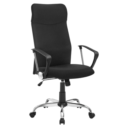 Artikelbild 2 für SONGMICS Bürostuhl, OBN034B01 Stoff schwarz, Gestell silber, Artikelnummer 262778