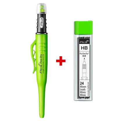 Artikelbild 11 für Pica Fine Dry 7070 Tieflochmarker-Bleistift Set schwarz HB 0,9 mm, 1 Set, Artikelnummer 549227