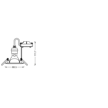 Artikelbild 6 für OSRAM Spotlight Recess Einbaustrahler weiß 4,3 W, Artikelnummer 709799
