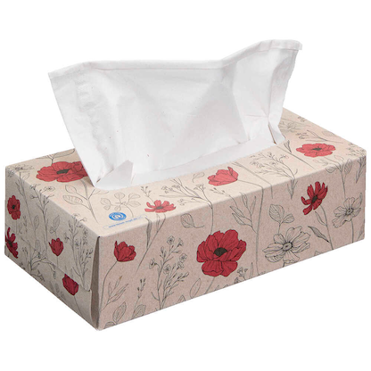 Artikelbild für oecolife Taschentücherbox 3-lagig weiß, 1 St., Artikelnummer 671739