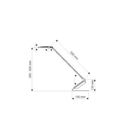 Artikelbild 5 für MAUL MAULsolaris Schreibtischlampe silber 5 W, Artikelnummer 623926