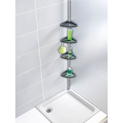 Artikelbild 21 für WENKO Teleskop-Duschregal Compact silber 26,0 x 19,5 x 78,0-275,0 cm, Artikelnummer 804282