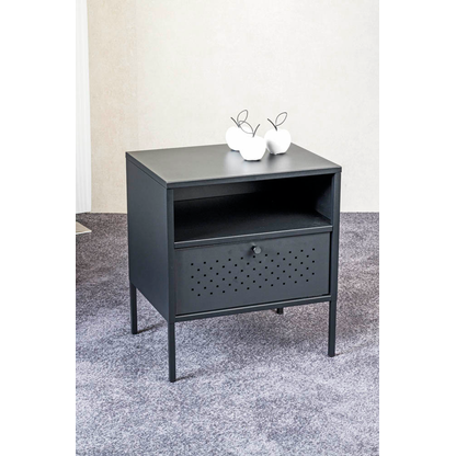 Artikelbild 3 für HAKU Möbel Konsole Nachttisch Metall schwarz 45,0 x 35,0 x 50,0 cm, Artikelnummer 340236