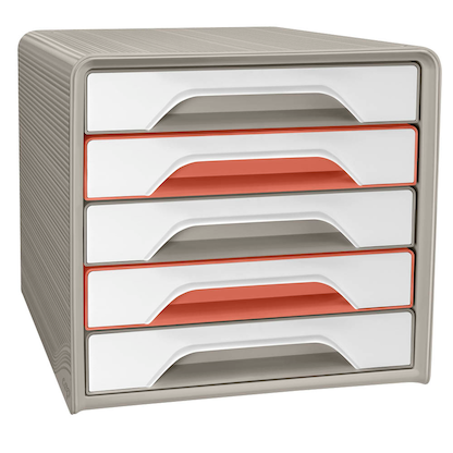 Artikelbild 18 für cep Schubladenbox TERRA NOVA weiß-sand, weiß-terracotta 1071116391, DIN A4 mit 5 Schubladen, Artikelnummer 528776
