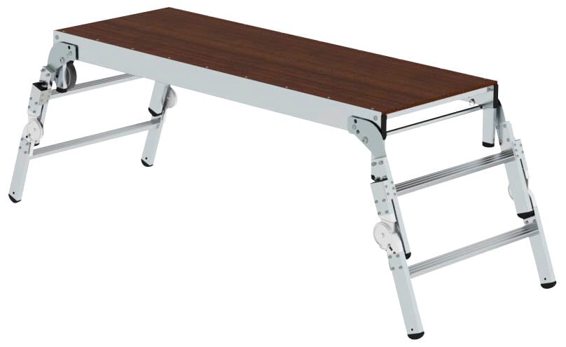 MUNK Arbeitsplattform 30414 höhenverstellbar silber 2x 2 Stufen 220,0 x ...
