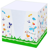 Artikelbild 1 für RNK-Verlag Zettelbox Schmetterlinge weiß inkl. ca. 900 Notizzettel weiß, Artikelnummer 256604