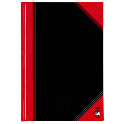 Artikelbild 5 für Bantex Notizbuch Chinakladde DIN A5 kariert, schwarz/rot Hardcover 192 Seiten, Artikelnummer 429504