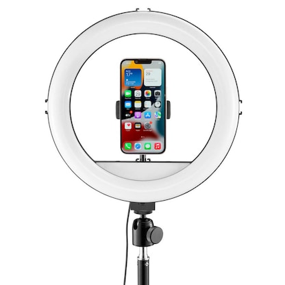 Artikelbild 10 für hama SpotLight Steady 120 II LED-Ringlicht mit Stativ schwarz 10 Watt, Artikelnummer 825792