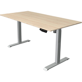 Artikelbild 1 für Kerkmann Move 1 elektrisch höhenverstellbarer Schreibtisch ahorn rechteckig, T-Fuß-Gestell silber 160,0 x 80,0 cm, Artikelnummer 287704