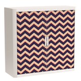 Artikelbild 1 für PAPERFLOW easyOffice Vintage Rollladenschrank 60948 2 Fachböden 110,0 x 41,5 x 104,0 cm, Artikelnummer 210569