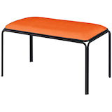 Artikelbild 1 für meet powered by PAPERFLOW Sitzbänke BISTRO BBISX2V.27 rost Stoff 90,0 cm, 2 St., Artikelnummer 230207