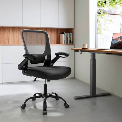 Artikelbild 2 für SONGMICS Bürostuhl, OBN37BKV1 Stoff schwarz, Gestell schwarz, Artikelnummer 260907