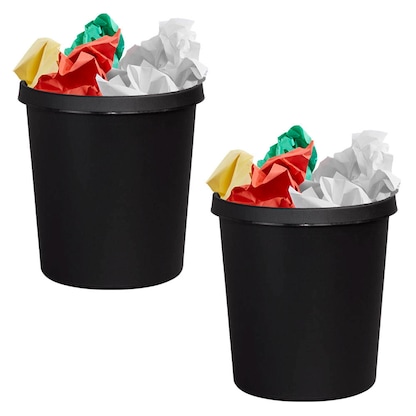 Artikelbild 11 für AKTION: 2 helit Papierkörbe 18,0 l schwarz, Artikelnummer 462779